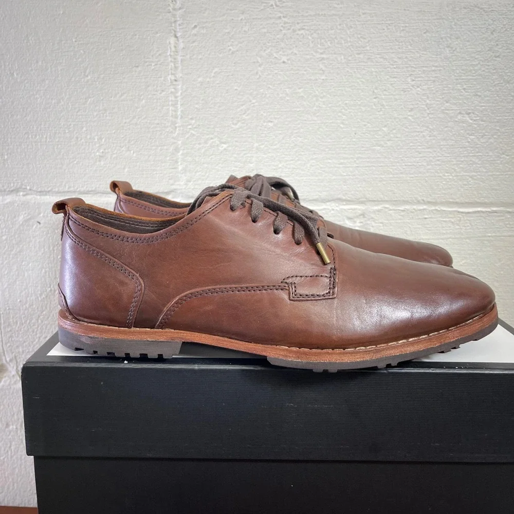 Timberland Boot Company Bardstown A19V9 Brown Leather Casual Oxford Men's 11 US